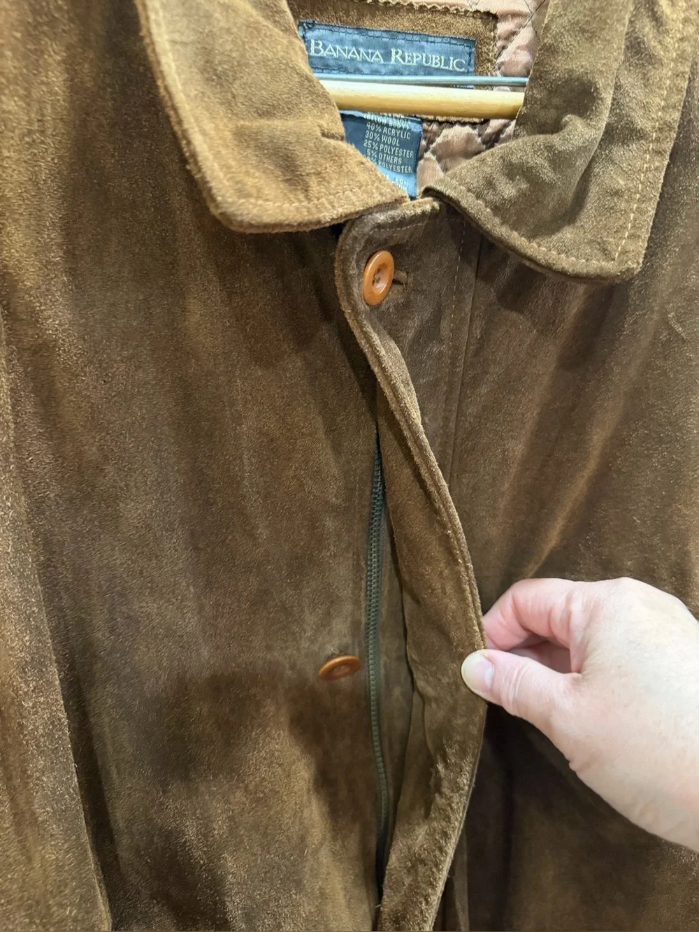 Banana Republic Brown Suede Shirt Jacket
